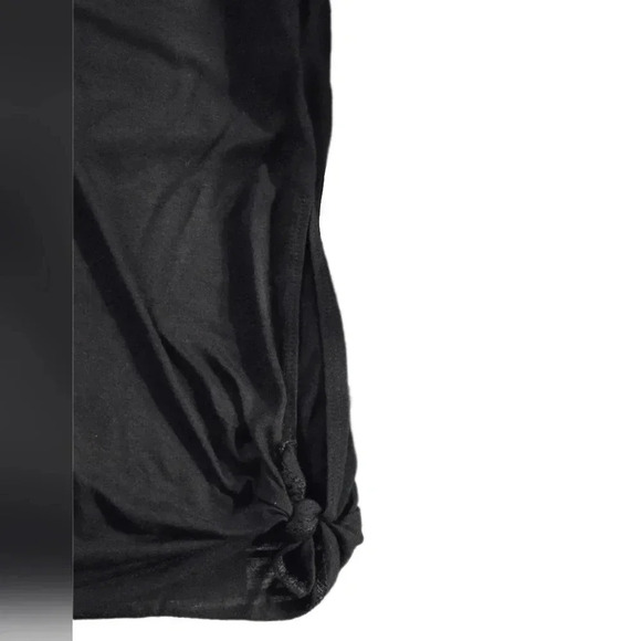 Old Navy, Size L, Black Relaxed Mesh-Back Side-Tie Tee - Picture 8 of 13